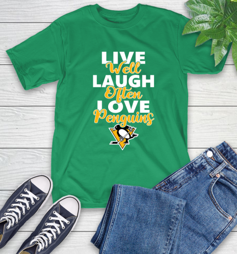 NHL Hockey Pittsburgh Penguins Live Well Laugh Often Love Shirt T-Shirt 9 NHL Hockey Pittsburgh Penguins Live Well Laugh Often Love Shirt T-Shirt - Image 9