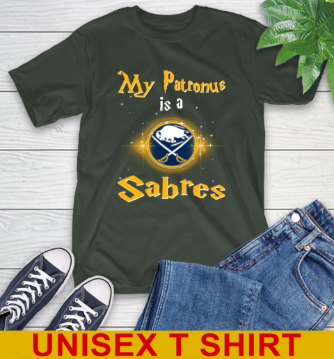 NHL Hockey Harry Potter My Patronus Is A Buffalo Sabres T-Shirt 6