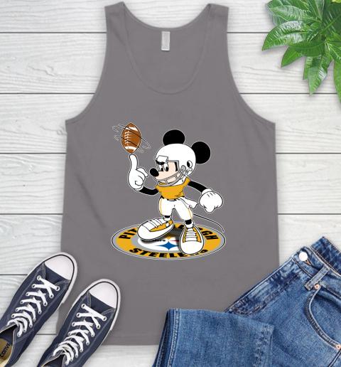 NFL Football Pittsburgh Steelers Cheerful Mickey Disney Shirt Tank Top 7