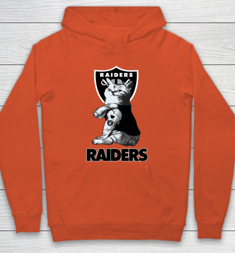 NFL Football My Cat Loves Oakland Raiders Hoodie 3