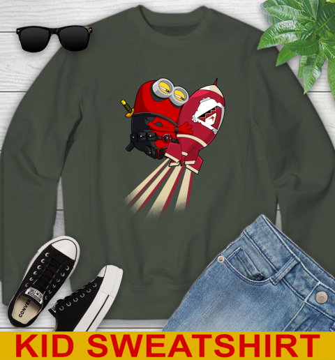 MLB Baseball Arizona Diamondbacks Deadpool Minion Marvel Shirt Youth Sweatshirt 8