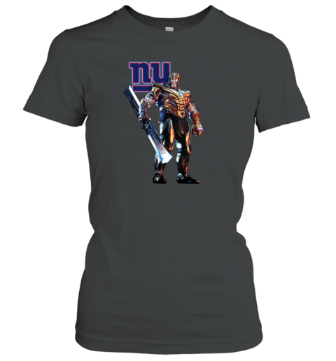 NFL Thanos Marvel Avengers Endgame Football New York Giants Women's T-Shirt