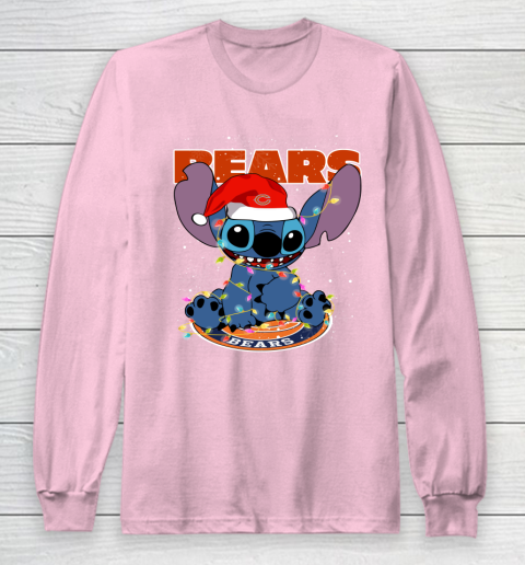 Chicago Bears NFL Football noel stitch Christmas Long Sleeve T-Shirt 6
