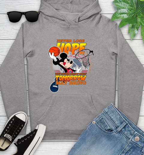 Washington Wizards NBA Basketball Mickey Disney Never Lose Hope Youth Hoodie 6