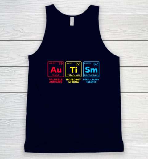 Autism Awareness Elements Periodic Table Tank Top 2