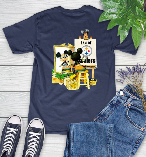 NFL Football Pittsburgh Steelers Mickey Drawing Shirt 93