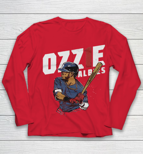 Ozzie Albies 1 Atlanta Brave Youth Long Sleeve 8