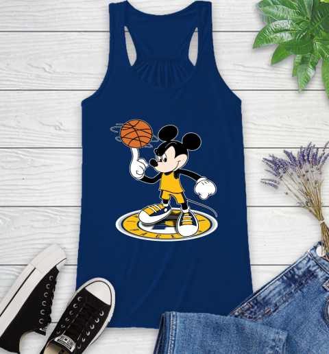 NBA Basketball Indiana Pacers Cheerful Mickey Disney Shirt Racerback Tank 8