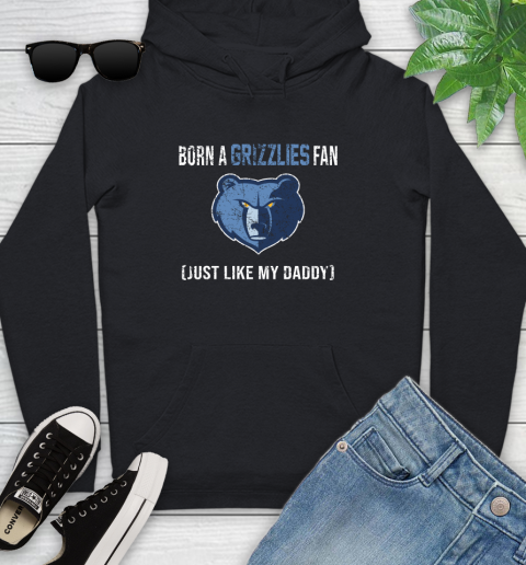 NBA Memphis Grizzlies Loyal Fan Just Like My Daddy Basketball Shirt Youth Hoodie