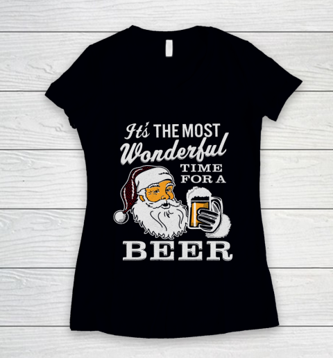 It's the Most Wonderful Time For A  Beer Lovers Women's V-Neck T-Shirt