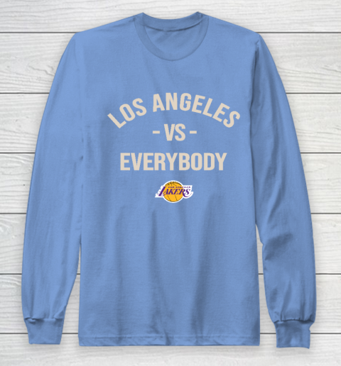 Los Angeles Lakers Vs Everybody Long Sleeve T-Shirt 8