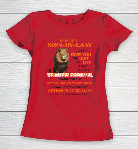 To My Dear Son In Law Women's T-Shirt 7
