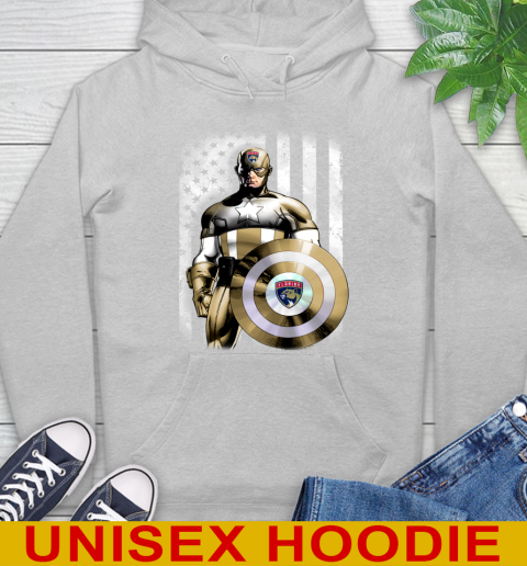 Florida Panthers NHL Hockey Captain America Marvel Avengers American Flag Shirt Hoodie 6