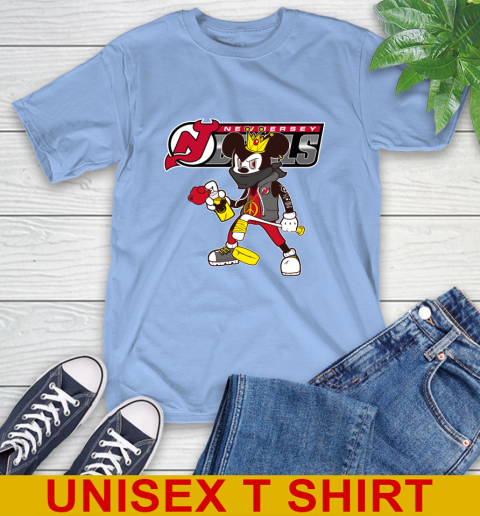 New Jersey Devils NHL Hockey Mickey Peace Sign Sports T-Shirt 11