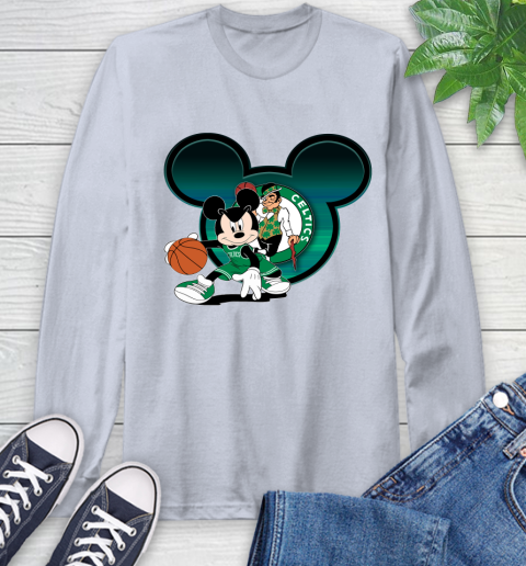 NBA Boston Celtics Mickey Mouse Disney Basketball Long Sleeve T-Shirt 6
