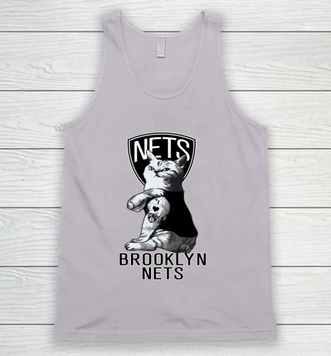 NBA Basketball My Cat Loves Brooklyn Nets Tank Top 3