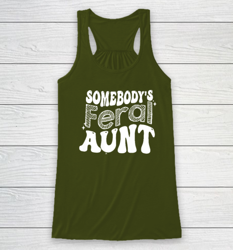 Somebody's Feral Aunt Racerback Tank - Image 3