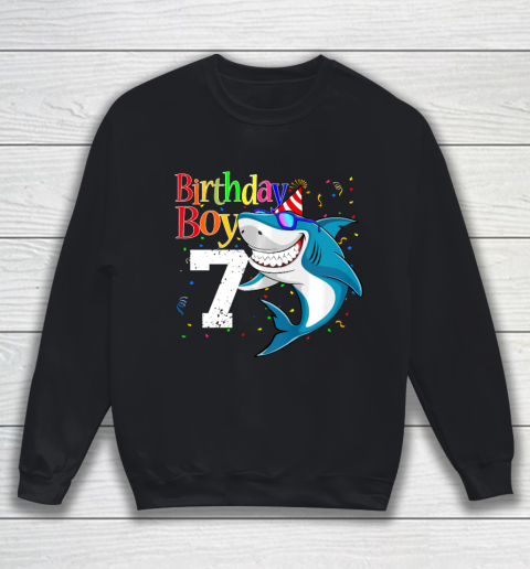 Kids 7th Birthday Boy Shark Shirts 7 Jaw Some Four Tees Boys 7 Years Old Sweatshirt