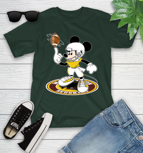 NFL Football Washington Redskins Cheerful Mickey Disney Shirt