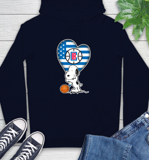 LA Clippers NBA Basketball The Peanuts Movie Adorable Snoopy Hoodie 4