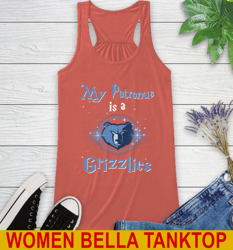 NBA Basketball Harry Potter My Patronus Is A Memphis Grizzlies Racerback Tank 3