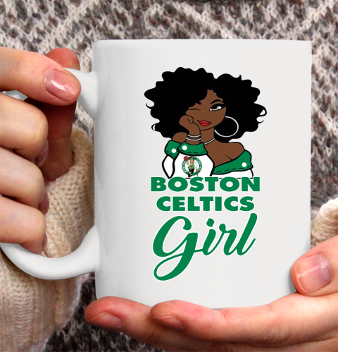 Boston Celtics Girl NBA Ceramic Mug 11oz 2