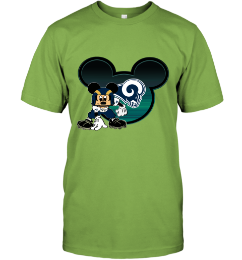 NFL Los Angeles Rams Mickey Mouse Disney Super Bowl Football T Shirt -  Rookbrand