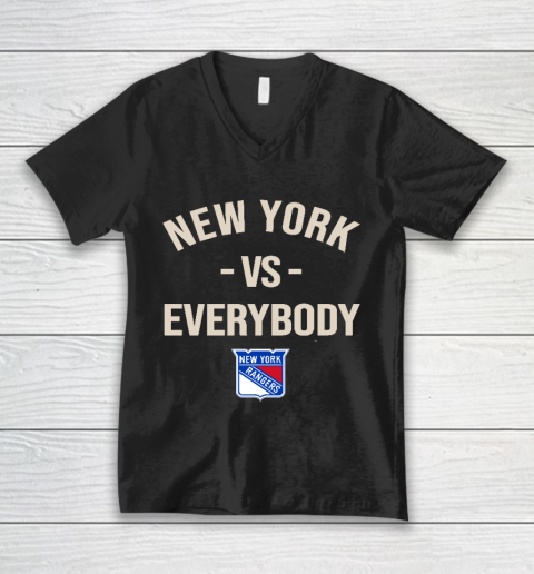 New York Rangers Vs Everybody V-Neck T-Shirt