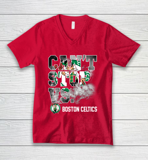 NBA Boston Celtics Basketball Can't Stop Vs V-Neck T-Shirt 6