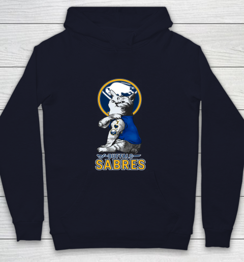 NHL My Cat Loves Buffalo Sabres Hockey Youth Hoodie 2