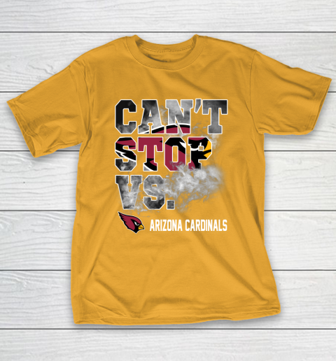 NFL Arizona Cardinals Football Can't Stop Vs T-Shirt 2