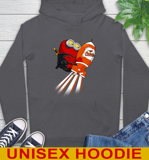 MLB Baseball Baltimore Orioles Deadpool Minion Marvel Shirt Hoodie 7