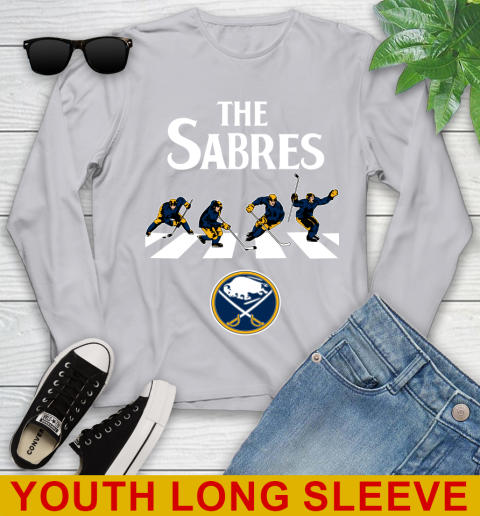 NHL Hockey Buffalo Sabres The Beatles Rock Band Shirt Youth Long Sleeve 5