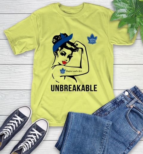 NHL Toronto Maple Leafs Girl Unbreakable Hockey Sports T-Shirt 8