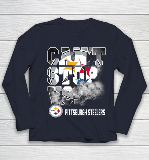 NFL Pittsburgh Steelers Can't Stop Vs Youth Long Sleeve 2