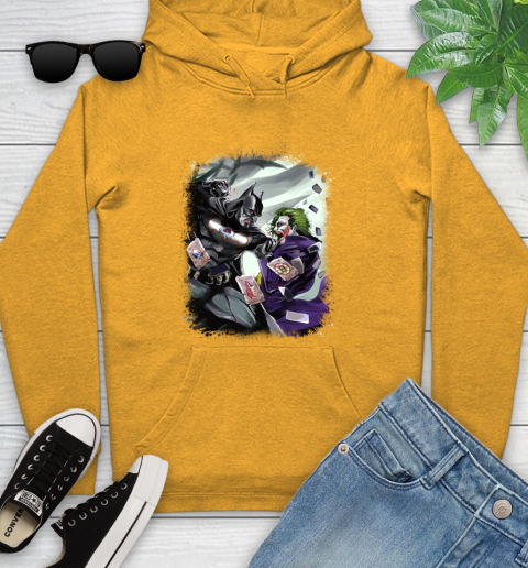 Colorado Avalanche NHL Hockey Batman Fighting Joker DC Comics Youth Hoodie 4 Colorado Avalanche NHL Hockey Batman Fighting Joker DC Comics Youth Hoodie - Image 4