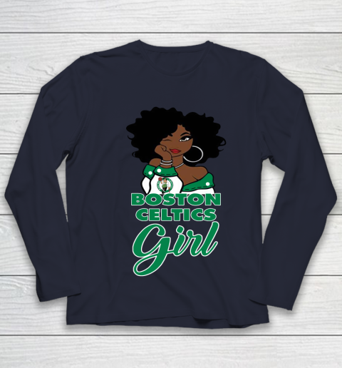 Boston Celtics Girl NBA Youth Long Sleeve 3