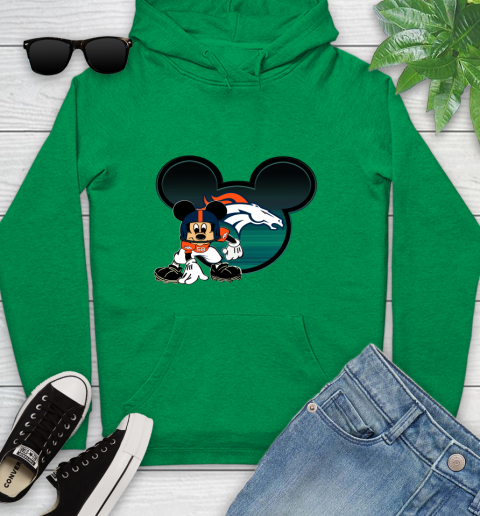 NFL Denver Broncos Mickey Mouse Disney Football T Shirt Youth Hoodie 7