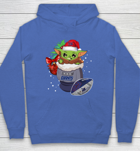New York Giants Christmas Baby Yoda Star Wars Funny Happy NFL Hoodie 9