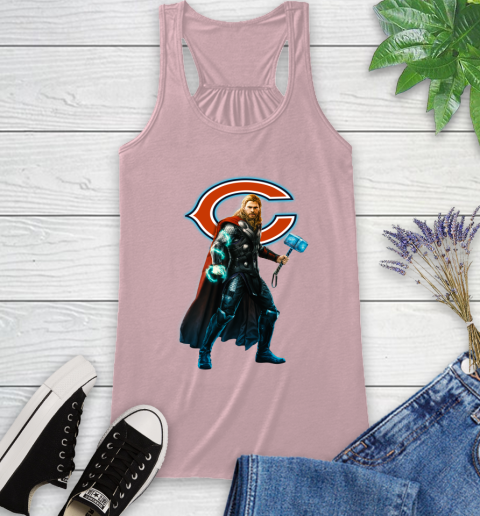NFL Thor Avengers Endgame Football Chicago Bears Racerback Tank - Image 12