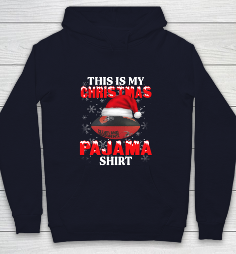 Cleveland Browns This Is My Christmas Pajama Shirt NFL Youth Hoodie 2