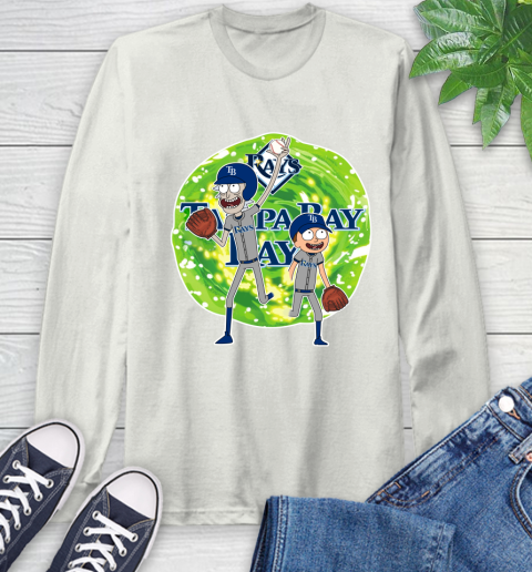MLB Tampa Bay Rays Rick And Morty Baseball Sports Long Sleeve T-Shirt 12