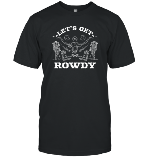 Sadie Crowell Let's Get Rowdy Western Design Unisex Jersey Tee