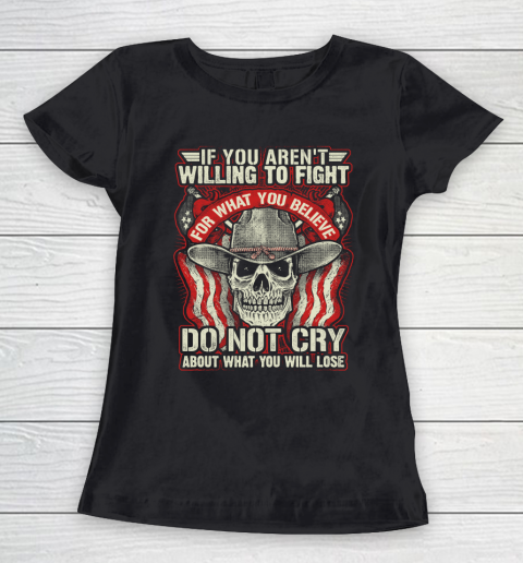 Veteran Gun Control Willing To Fight Women's T-Shirt