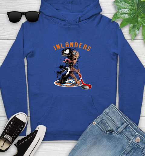 NHL New York Islanders Hockey Venom Groot Guardians Of The Galaxy Youth Hoodie 9