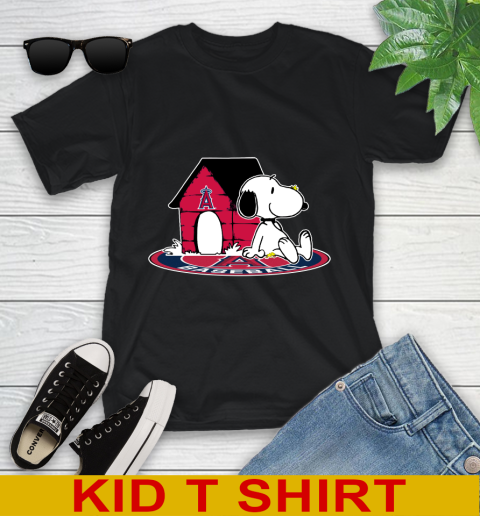 MLB Baseball Los Angeles Angels Snoopy The Peanuts Movie Shirt Youth T-Shirt 2