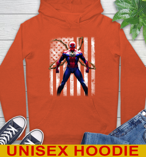 NFL Football Pittsburgh Steelers Spider Man Avengers Marvel American Flag Shirt (1) Hoodie 4