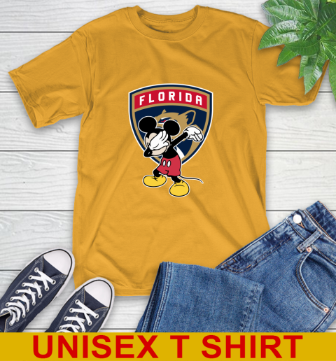 Florida Panthers NHL Hockey Dabbing Mickey Disney Sports T-Shirt 3