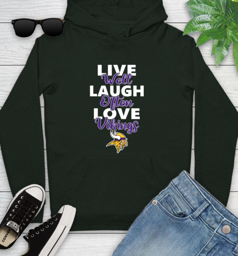 NFL Football Minnesota Vikings Live Well Laugh Often Love Shirt Youth Hoodie 13 NFL Football Minnesota Vikings Live Well Laugh Often Love Shirt Youth Hoodie - Image 13