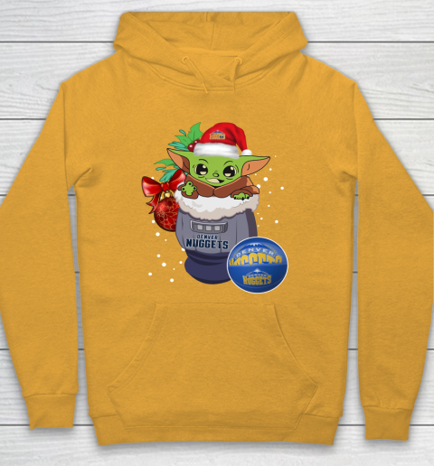 Denver Nuggets Christmas Baby Yoda Star Wars Funny Happy NBA Hoodie 3